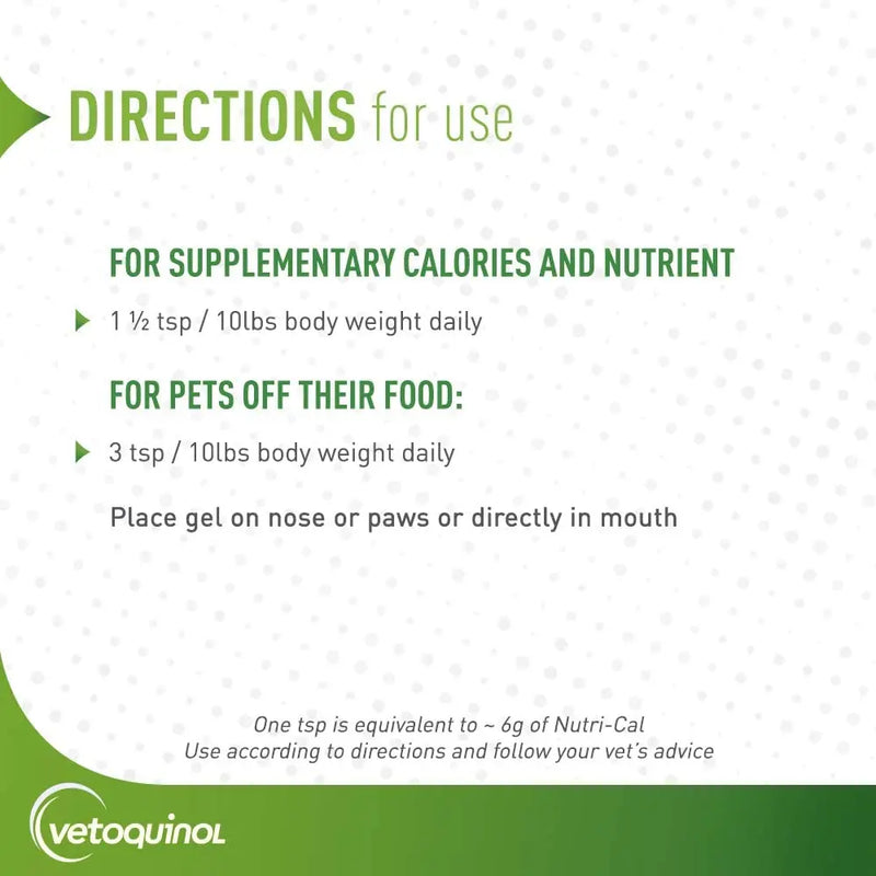 Vetoquinol Nutri-Cal Oral Gel 4.25 oz. Cats Dogs Supplement 3-Pack Vetoquinol