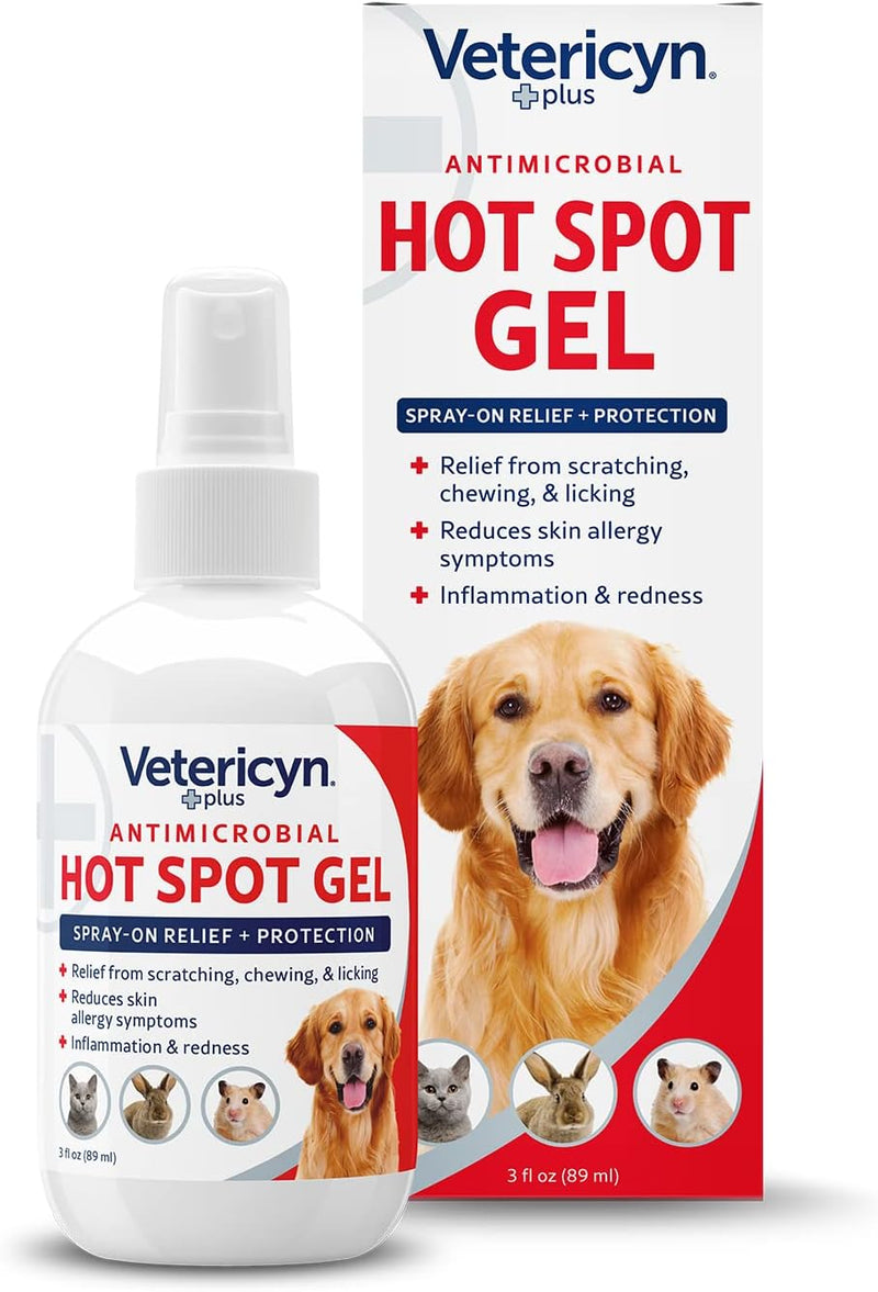 Vetericyn Plus Hot Spot Antimicrobial Gel All Animals 3 oz. 3-Pack