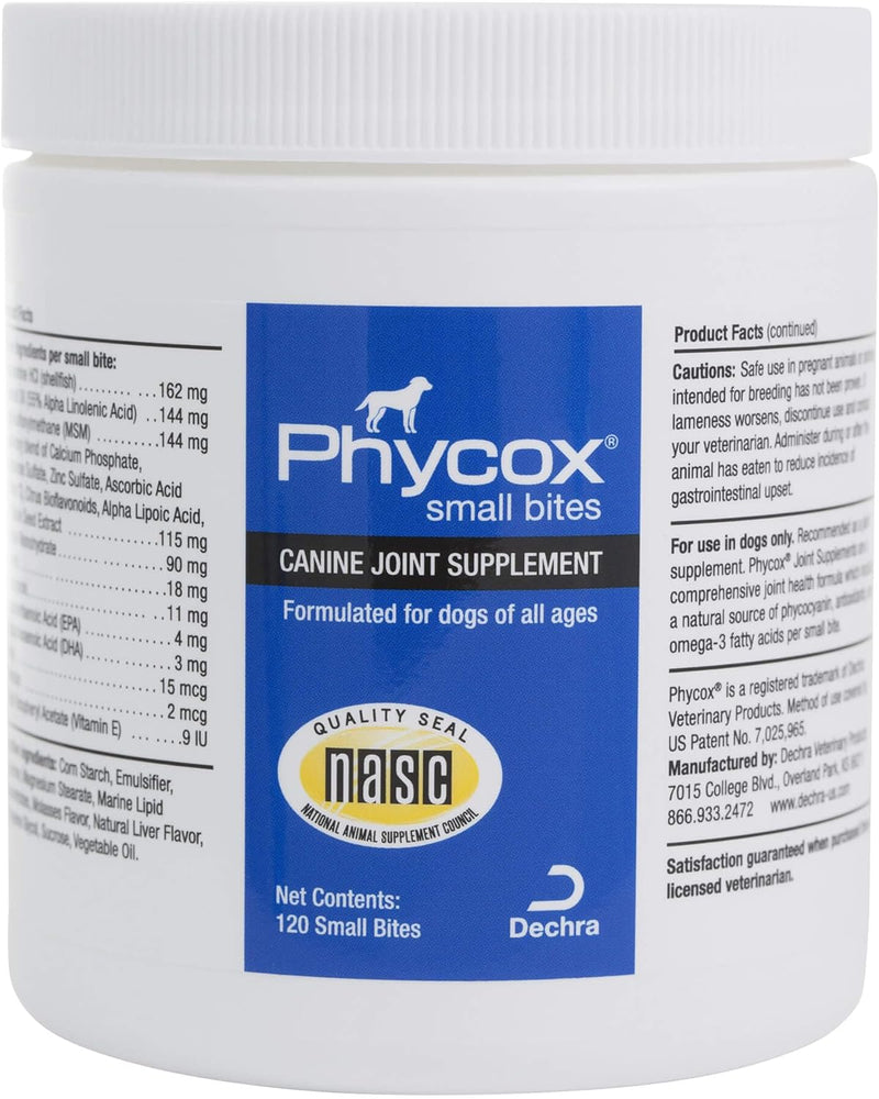 Dechra Phycox Small Bites Dog Joint Support 120CT