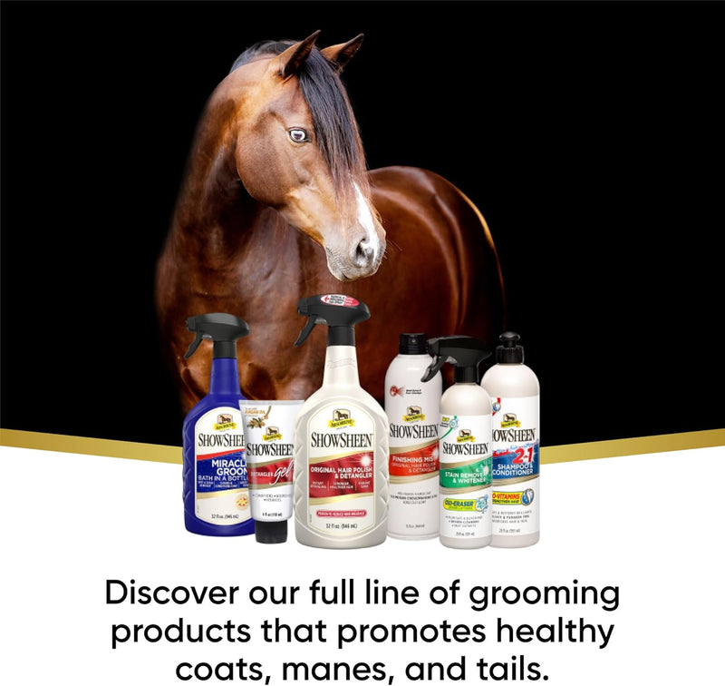 Absorbine Horse ShowSheen Hair Polish & Detangler Spray 32 oz.