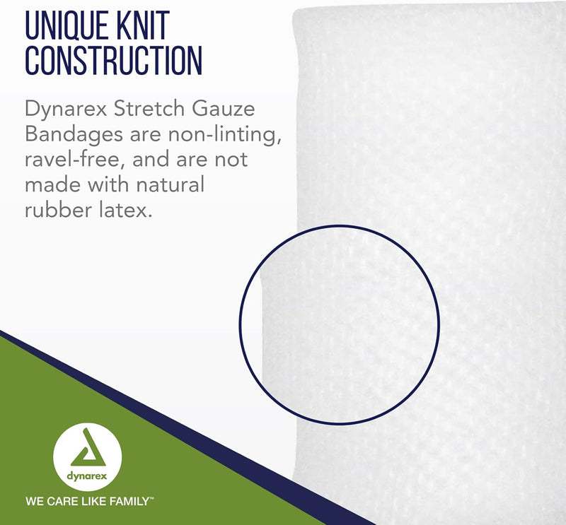 Dynarex Stretch Gauze Bandages, Non-Sterile 1 Box