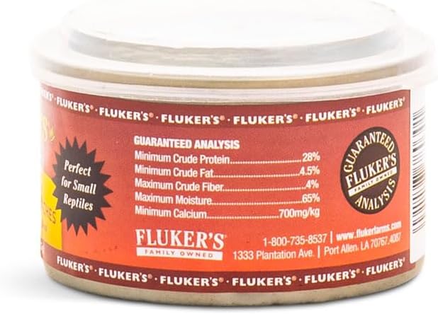 Fluker's Gourmet Canned Food for Reptiles, Small Dubia Roaches, 1.2 oz