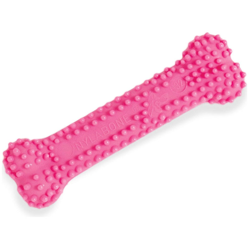 Nylabone Puppy Chew Teething Bone Dental Toys Pink, Petite