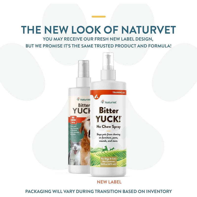 NaturVet Bitter Yuck! No Chew Spray Pet Training 16 oz.