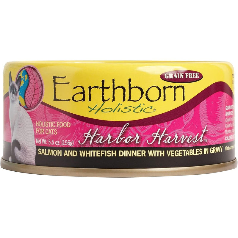 Earthborn Holistic Harbor Harvest Grain-Free Canned Cat Food 5.5 oz. 24-Pack Box