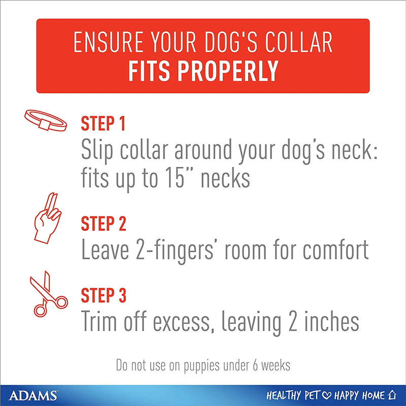 Adams Plus Flea & Tick Collar for Small Dogs & Puppies 3-Pack Adams