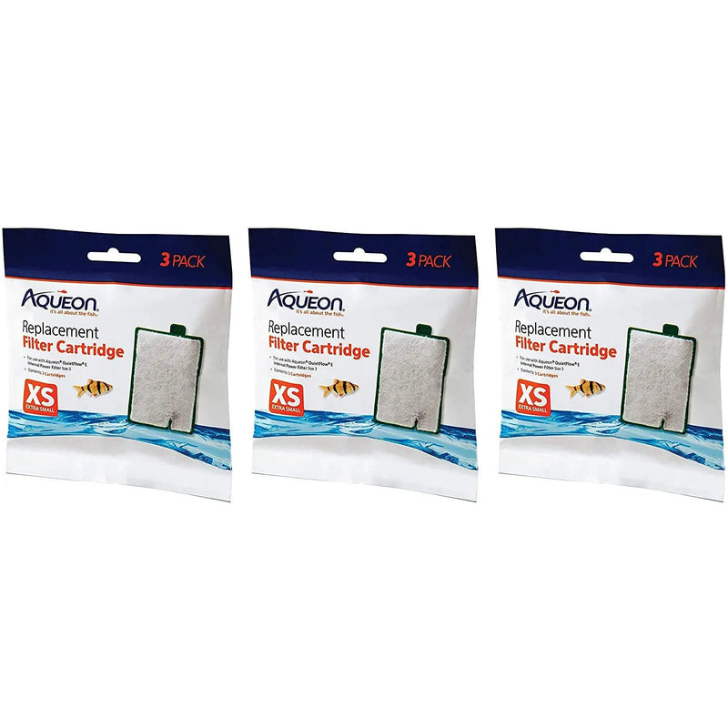 Aqueon Replacement Filter Cartridges Extra Small, 3-Pack Aqueon