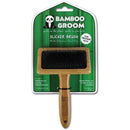 Bamboo Groom Slicker Brush with Stainless Steel Pins for Pets, Medium Pet Adventures Worldwide