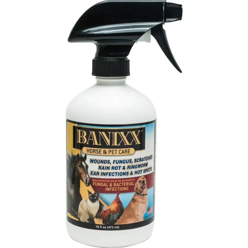Banixx Horse & Pet Care for Bacterial and Fungal Infections Spray 16 oz. 3-Pack Banixx