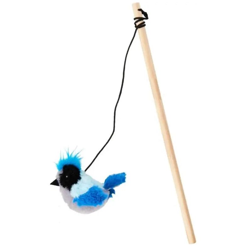 Ethical Pet Songbird Teaser Wand Interactive Cat Toys, Assorted Designs Ethical