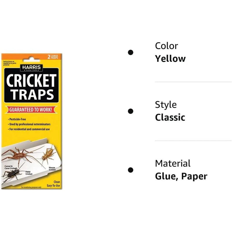 Harris Cricket Glue Traps 2-Pack Piccard Pet Supplies