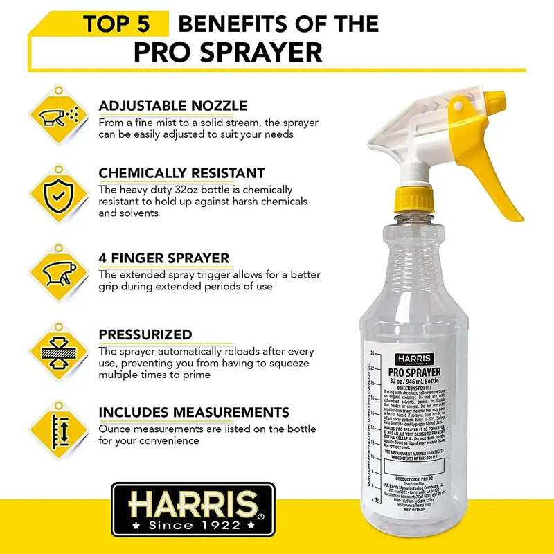 Harris Professional Spray Bottle 32 oz. 12-Pack Harris