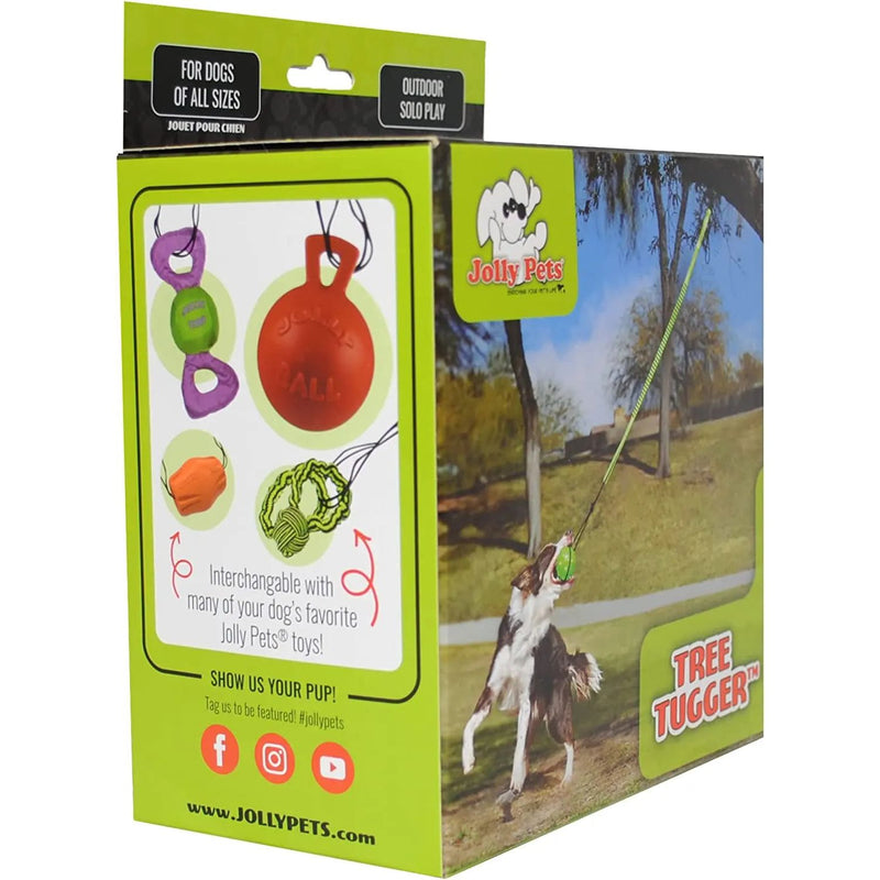 Jolly Pets Tree Tugger Dog Toy, Green Jolly Pets