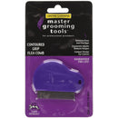 Master Grooming Tools Contoured Grip Flea Combs, Purple Master Grooming Tools