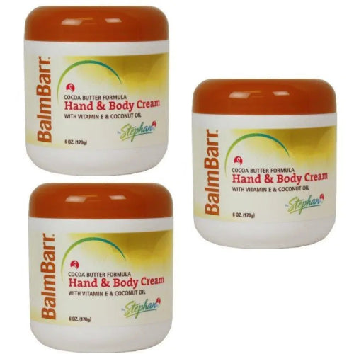 Balm Barr Hand and Body Creme Cocoa Butter 6 oz. 3-Pack