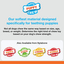 Nylabone Puppy Chew Textured Ring & Bone, X-Small/Petite 2-Pack Nylabone