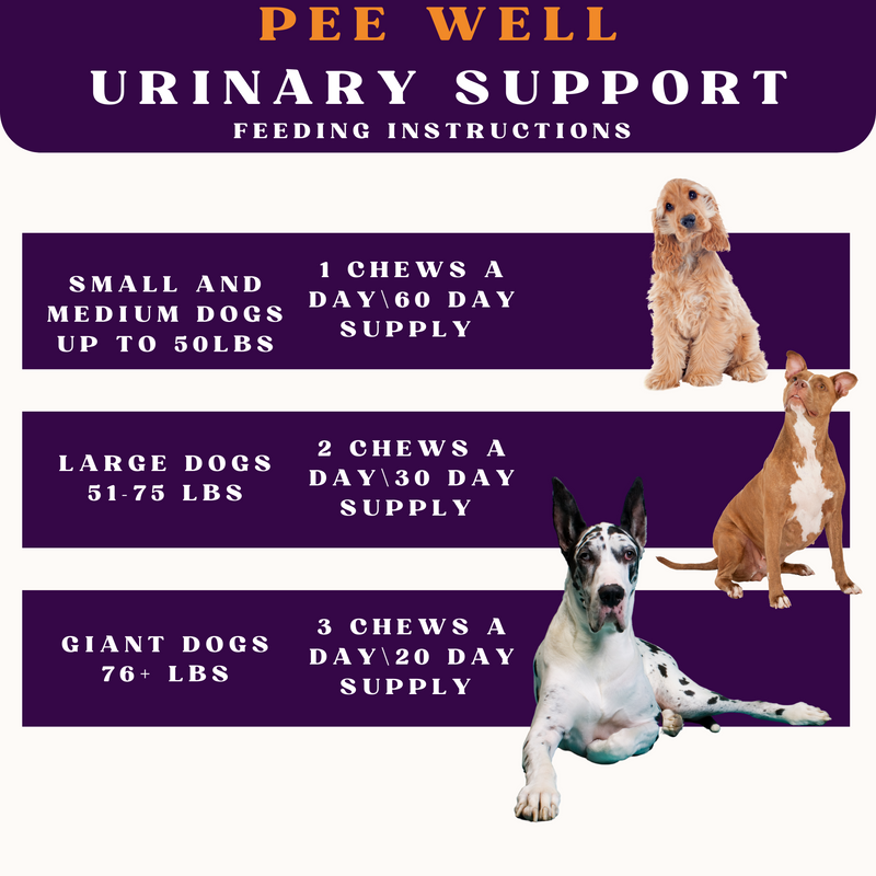 PiccardNaturePets Pee-Well Urinary Bladder Support for Dogs 60ct