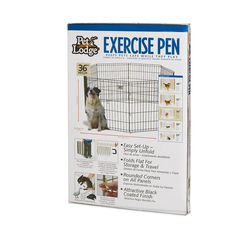 Pet Lodge High Metal Pet Exercise Pen 36" Pet Lodge