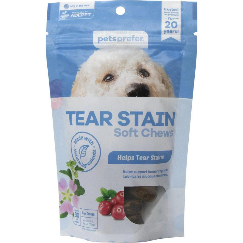 PetsPrefer Tear Stain Removal Pork Flavor Soft Chew Dog 30ct PetsPrefer