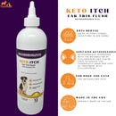 Piccardmedspets Keto-Itch Anti-Fungal Ear Flush Keto 1% 12oz Piccard Meds 4 Pets