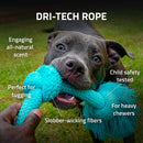 Playology Dri-Tech Rope Dog Toy Peanut Butter Scent, Large PLAYOLOGY