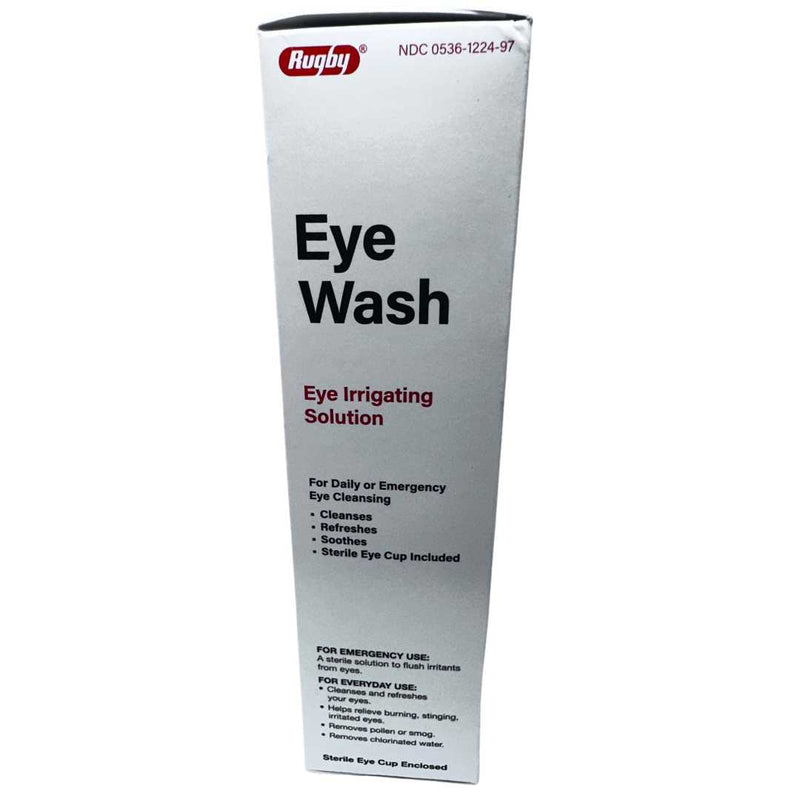 Rugby Eye Wash Eye Irrigating Solution 4fl oz. Rugby