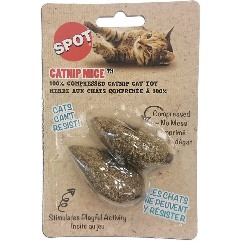 SPOT 100% Catnip Candy Mice Cat Toy 3.5-Inches 2-Count SPOT