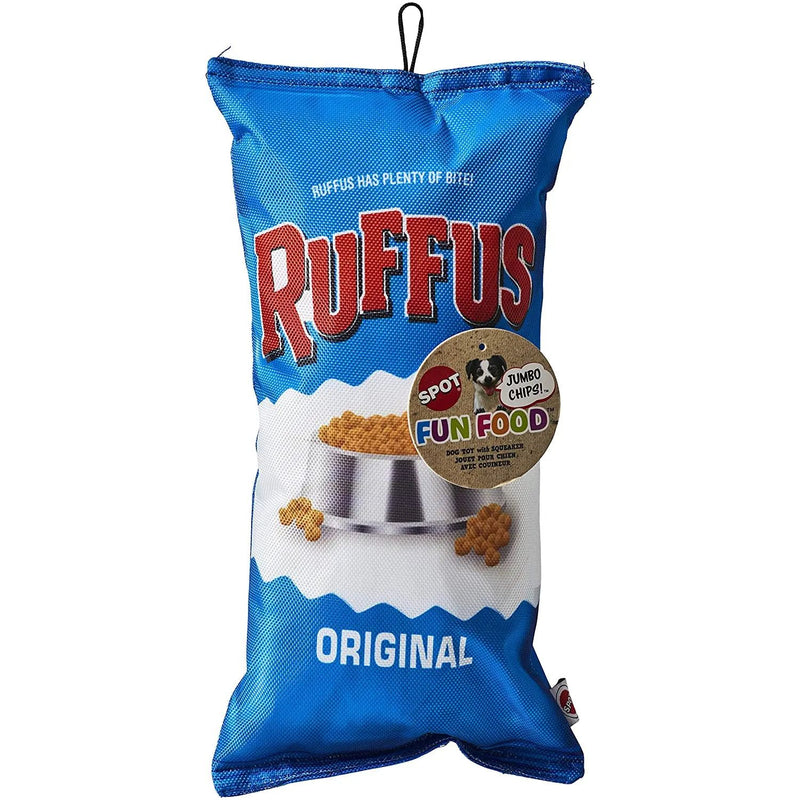 SPOT Fun Food Ruffus Chips Dog Toy 14" SPOT