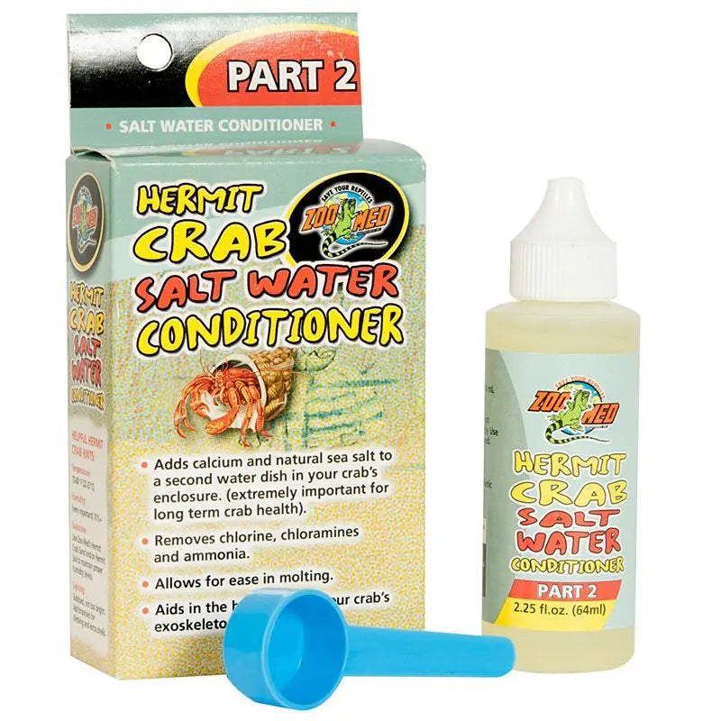 Zoo Med Hermit Crab Salt Water Conditioner 64ml Zoo Med