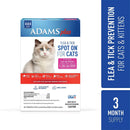 Adams Plus Flea & Tick Spot On for Cats & Kittens Over 5 lbs. Adams
