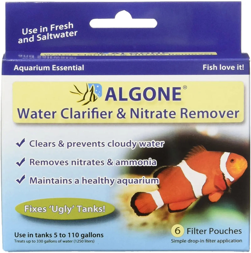 Algone Water Clarifier and Nitrate Remover for Aquariums Algone
