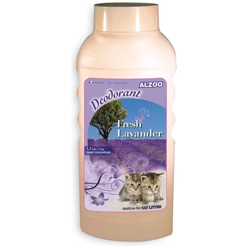 Alzoo Cat Litter Deodorizer Fragrant Fresh Lavender 26 oz. Alzoo