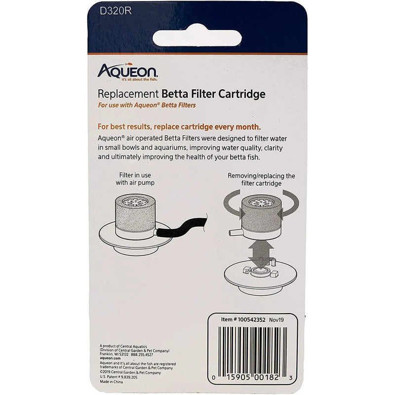 Aqueon Betta Filter Cartridge Replacement 2-Pack Aqueon