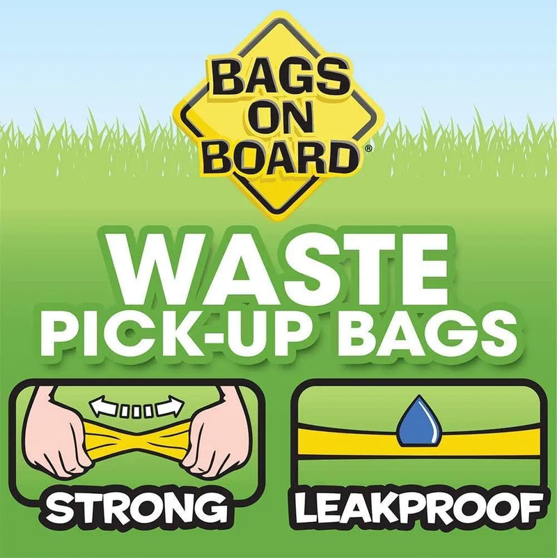 Bags on Board Dog Poop Bags 9 x 14" Assorted Color 140 Bags Bags on Board