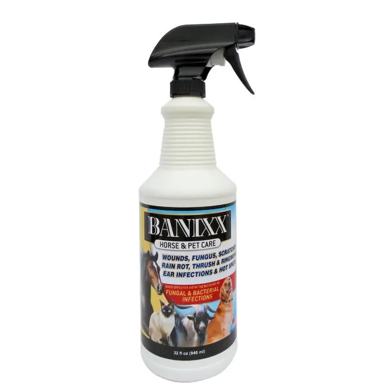 Banixx Horse & Pet Care Wounds and Infections Antifungal Spray 32 oz. Banixx