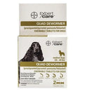 Bayer Quad Dewormer Chewable Tablets for S M L Dogs Bayer