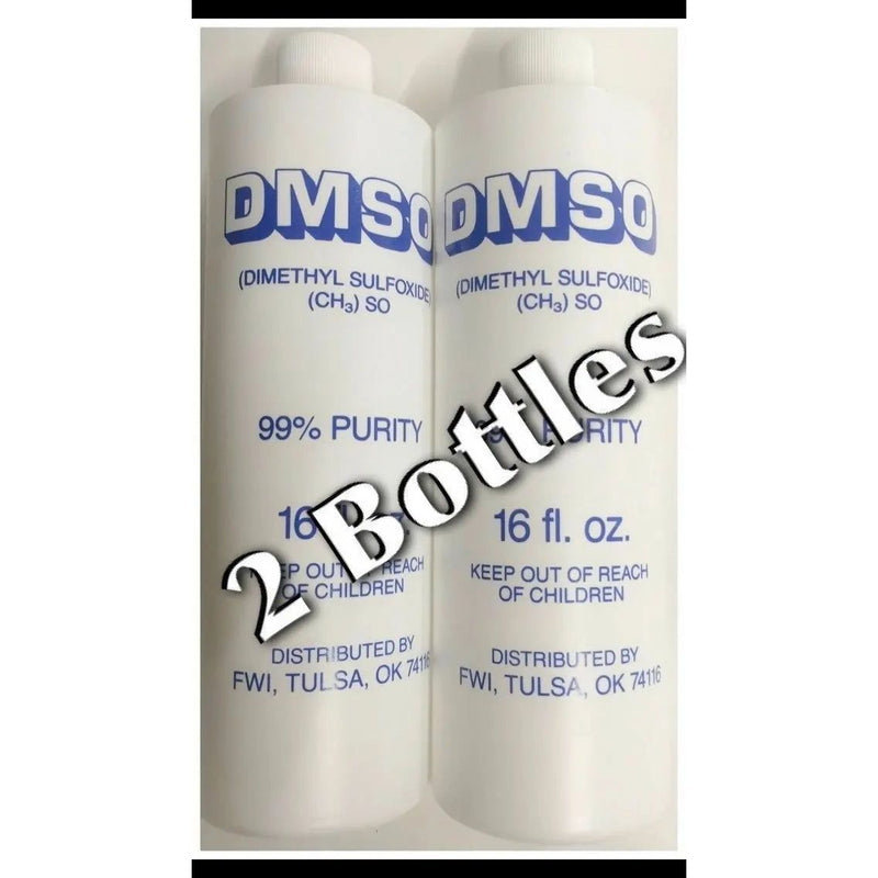 DMSO Liquid 99% Purity Dimethyl Sulfoxide Solvent 16 oz. 2-Pack DMSO
