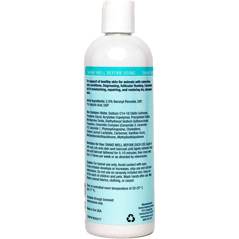 Dechra Dermabenss Pet Shampoo for Dogs Cats Horses 12 oz. Dechra
