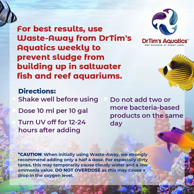 DrTim’s Aquatics Saltwater Waste-Away Aquarium Cleaner 8 oz. Dr. Tim’s Aquatics