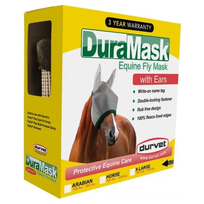 Duramask Horse Fly Mask With Ears Protective Equine Care Durvet