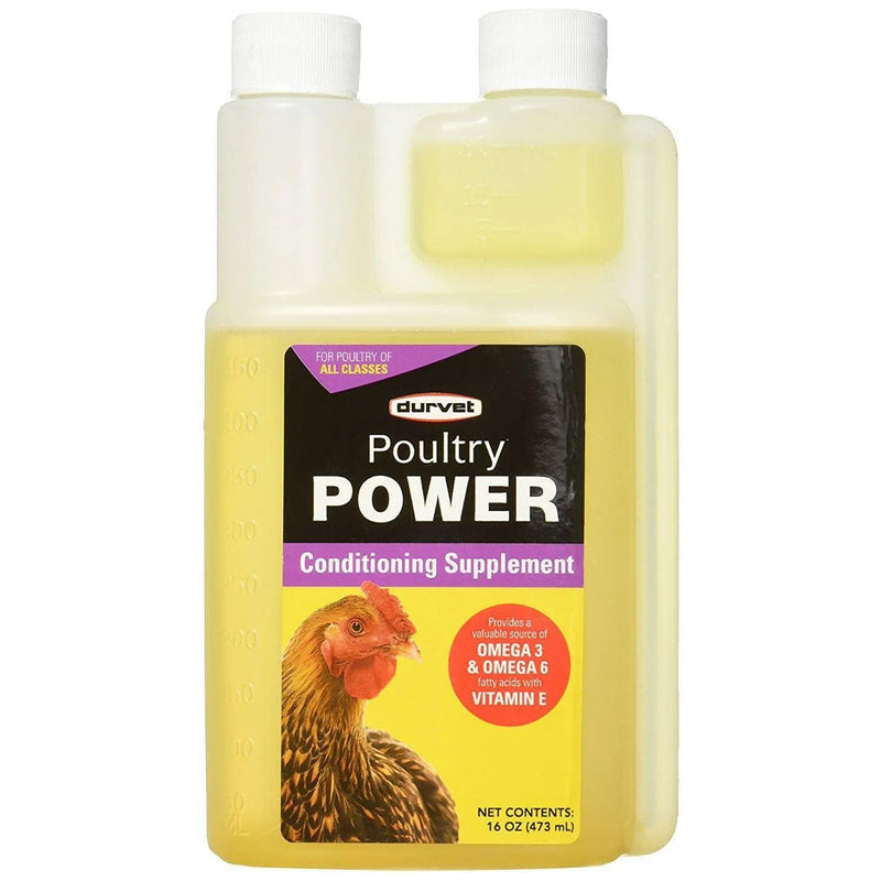 Durvet Poultry Power Conditioning Supplement Omega 3 & 6 16 oz. Durvet