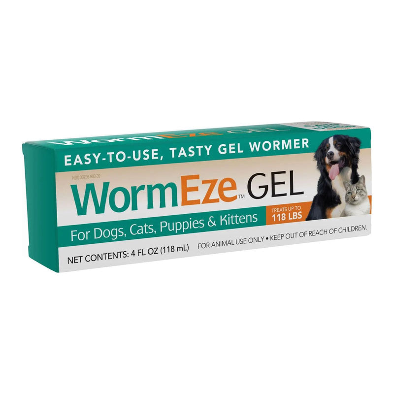 Durvet WormEze Gel Dog Puppies Cat & Kitten Worm Remover 4 oz. Durvet