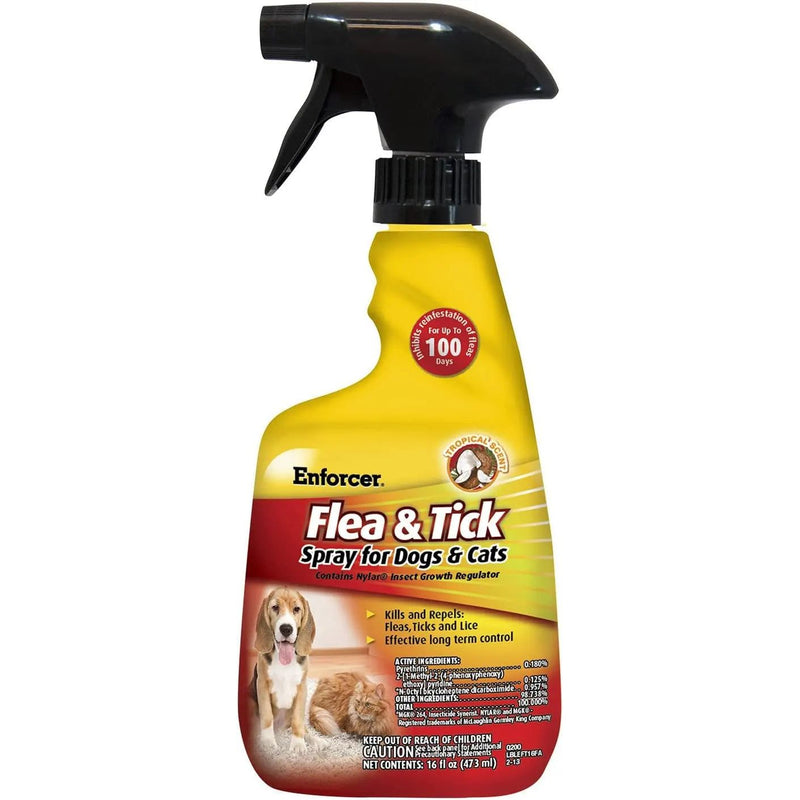 Enforcer Flea & Tick Spray For Dogs & Cats 16 oz. Enforcer