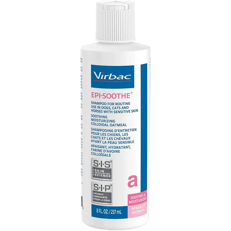 Epi-Soothe Shampoo Pets Antipruritic Dry Itchy Sensitive Skin 8 oz. Virbac