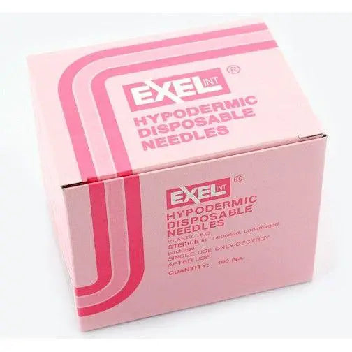 Exel Hypodermic Needles 100 Disposable Tips Exel