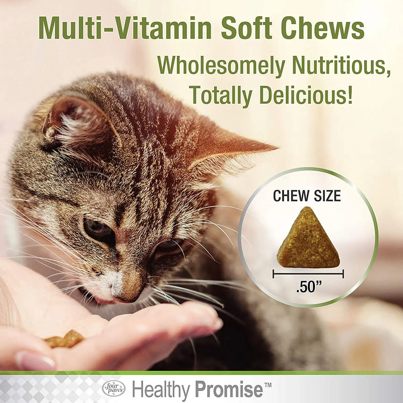 Four Paws Healthy Promise Cat Multivitamin Soft Chews 120 Count Four Paws