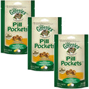 Greenies Feline Chicken Flavored Pill Pockets 1.6 oz. Per Pack 3-Pack Greenies
