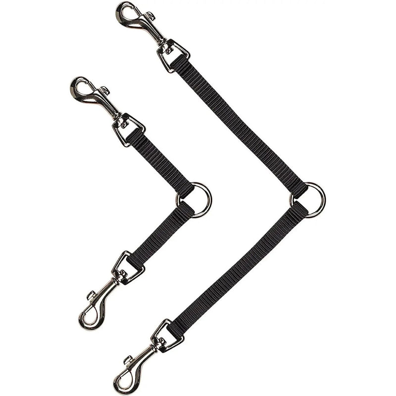 Guardian Gear 2 Way Couplers Lead for Dog 12", Jet Black Guardian Gear