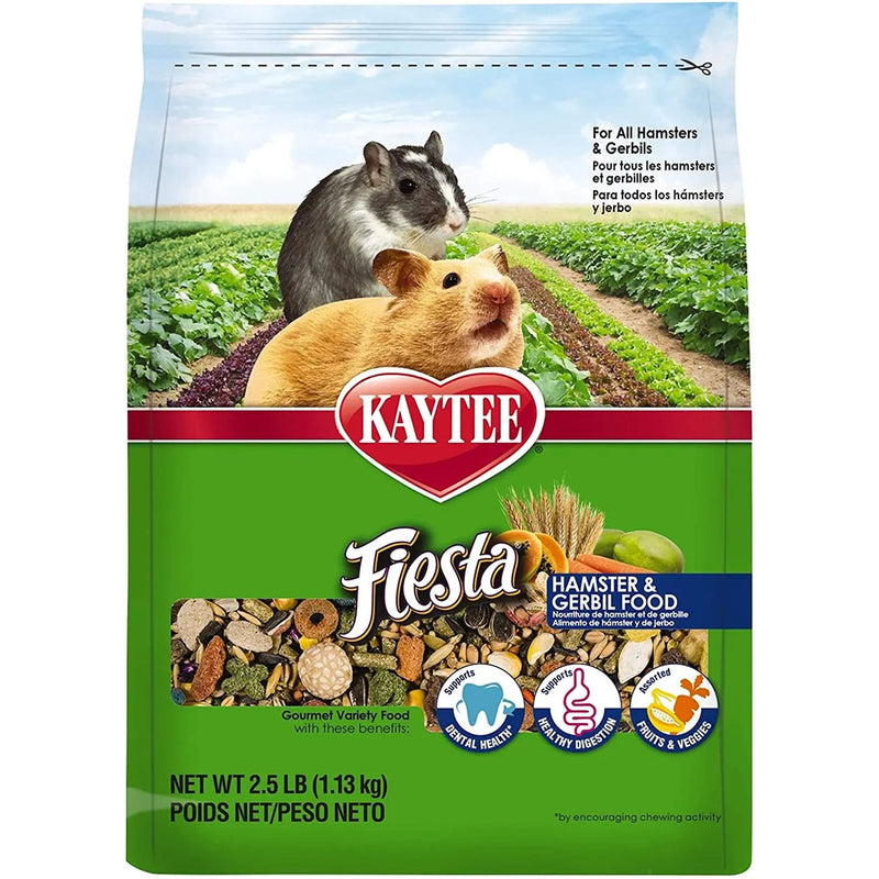 Kaytee Fiesta Hamster and Gerbil Food 2.5 lbs Kaytee
