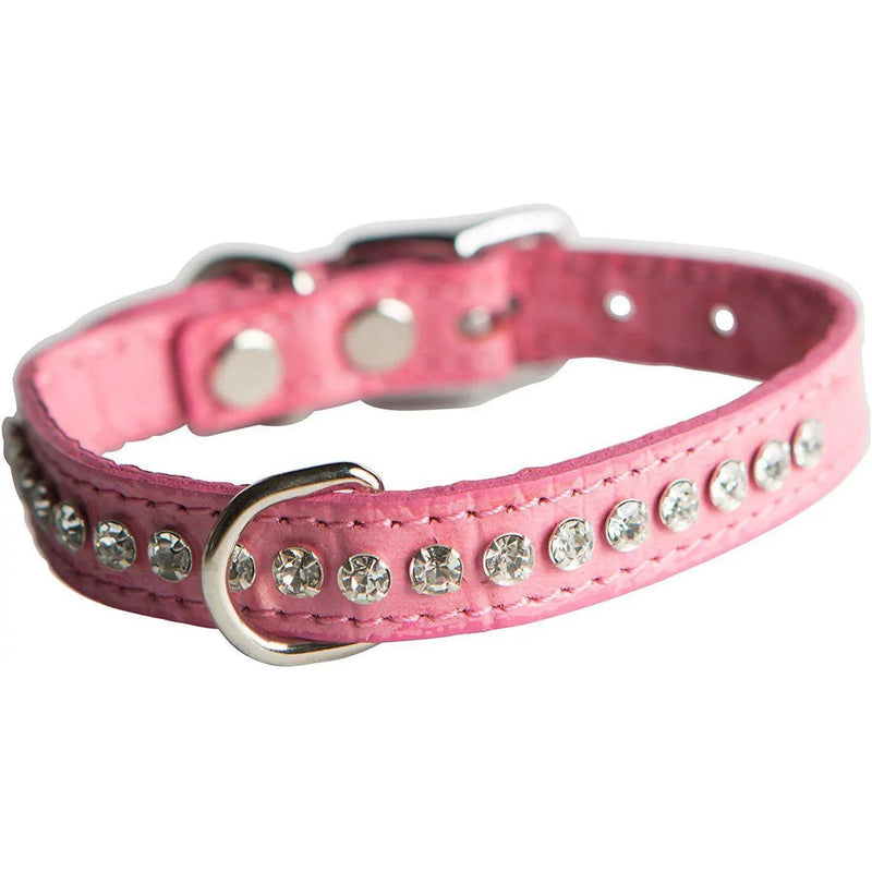 OmniPet Signature Leather Crystal Dog Collar Made in USA OmniPet